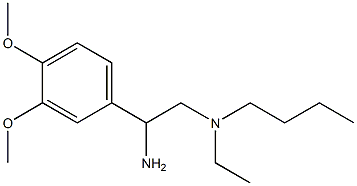 [2-amino-2-(3,4-dimethoxyphenyl)ethyl](butyl)ethylamine 结构式