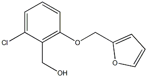 [2-chloro-6-(furan-2-ylmethoxy)phenyl]methanol 结构式