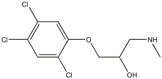 [2-hydroxy-3-(2,4,5-trichlorophenoxy)propyl](methyl)amine 结构式