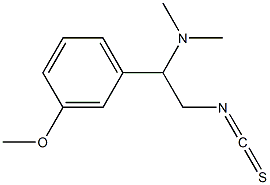 [2-isothiocyanato-1-(3-methoxyphenyl)ethyl]dimethylamine 结构式