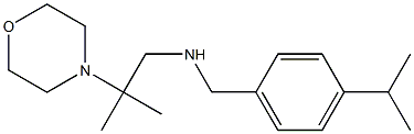[2-methyl-2-(morpholin-4-yl)propyl]({[4-(propan-2-yl)phenyl]methyl})amine 结构式