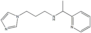 [3-(1H-imidazol-1-yl)propyl][1-(pyridin-2-yl)ethyl]amine 结构式