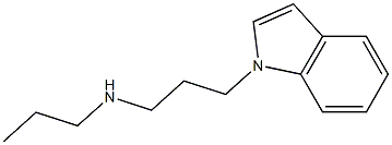 [3-(1H-indol-1-yl)propyl](propyl)amine 结构式