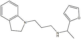 [3-(2,3-dihydro-1H-indol-1-yl)propyl][1-(furan-2-yl)ethyl]amine 结构式