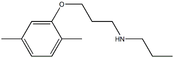 [3-(2,5-dimethylphenoxy)propyl](propyl)amine 结构式