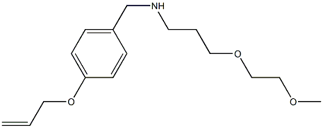 [3-(2-methoxyethoxy)propyl]({[4-(prop-2-en-1-yloxy)phenyl]methyl})amine 结构式