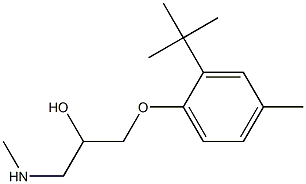[3-(2-tert-butyl-4-methylphenoxy)-2-hydroxypropyl](methyl)amine 结构式