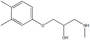 [3-(3,4-dimethylphenoxy)-2-hydroxypropyl](methyl)amine 结构式