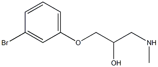 [3-(3-bromophenoxy)-2-hydroxypropyl](methyl)amine 结构式