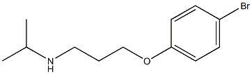 [3-(4-bromophenoxy)propyl](propan-2-yl)amine 结构式