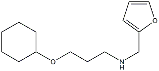 [3-(cyclohexyloxy)propyl](furan-2-ylmethyl)amine 结构式