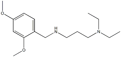 [3-(diethylamino)propyl][(2,4-dimethoxyphenyl)methyl]amine 结构式