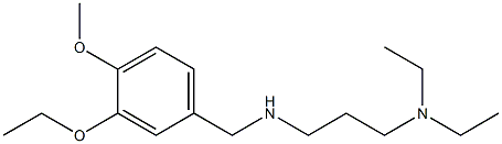 [3-(diethylamino)propyl][(3-ethoxy-4-methoxyphenyl)methyl]amine 结构式