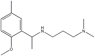 [3-(dimethylamino)propyl][1-(2-methoxy-5-methylphenyl)ethyl]amine 结构式