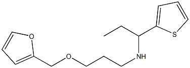 [3-(furan-2-ylmethoxy)propyl][1-(thiophen-2-yl)propyl]amine 结构式