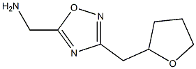 [3-(oxolan-2-ylmethyl)-1,2,4-oxadiazol-5-yl]methanamine 结构式