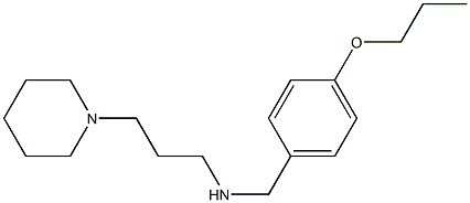 [3-(piperidin-1-yl)propyl][(4-propoxyphenyl)methyl]amine 结构式