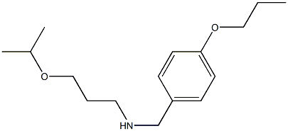 [3-(propan-2-yloxy)propyl][(4-propoxyphenyl)methyl]amine 结构式