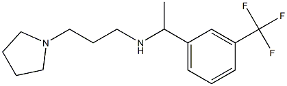 [3-(pyrrolidin-1-yl)propyl]({1-[3-(trifluoromethyl)phenyl]ethyl})amine 结构式