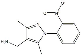 [3,5-dimethyl-1-(2-nitrophenyl)-1H-pyrazol-4-yl]methanamine 结构式