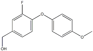 [3-fluoro-4-(4-methoxyphenoxy)phenyl]methanol 结构式