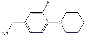 [3-fluoro-4-(piperidin-1-yl)phenyl]methanamine 结构式