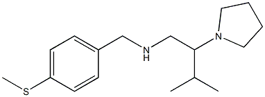 [3-methyl-2-(pyrrolidin-1-yl)butyl]({[4-(methylsulfanyl)phenyl]methyl})amine 结构式