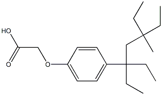 [4-(1,1,3-Triethyl-3-methyl-pentyl)-phenoxy]-acetic acid 结构式