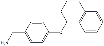 [4-(1,2,3,4-tetrahydronaphthalen-1-yloxy)phenyl]methanamine 结构式