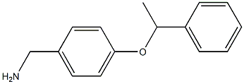 [4-(1-phenylethoxy)phenyl]methanamine 结构式