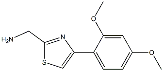 [4-(2,4-dimethoxyphenyl)-1,3-thiazol-2-yl]methanamine 结构式