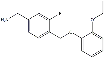 [4-(2-ethoxyphenoxymethyl)-3-fluorophenyl]methanamine 结构式