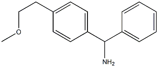 [4-(2-methoxyethyl)phenyl](phenyl)methanamine 结构式