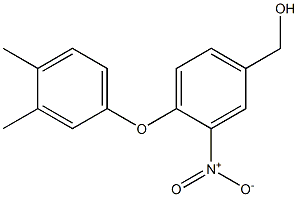 [4-(3,4-dimethylphenoxy)-3-nitrophenyl]methanol 结构式