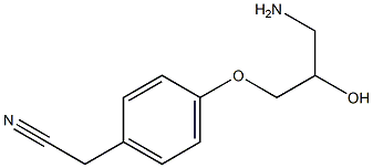 [4-(3-amino-2-hydroxypropoxy)phenyl]acetonitrile 结构式