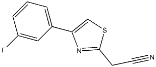 [4-(3-fluorophenyl)-1,3-thiazol-2-yl]acetonitrile 结构式