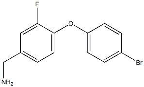 [4-(4-bromophenoxy)-3-fluorophenyl]methanamine 结构式