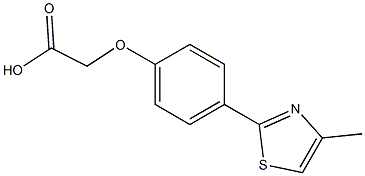 [4-(4-methyl-1,3-thiazol-2-yl)phenoxy]acetic acid 结构式