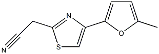 [4-(5-methyl-2-furyl)-1,3-thiazol-2-yl]acetonitrile 结构式