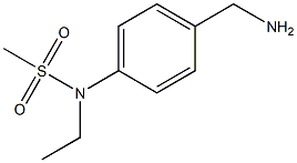 [4-(aminomethyl)phenyl]-N-ethylmethanesulfonamide 结构式