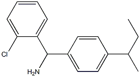 [4-(butan-2-yl)phenyl](2-chlorophenyl)methanamine 结构式