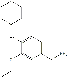 [4-(cyclohexyloxy)-3-ethoxyphenyl]methanamine 结构式