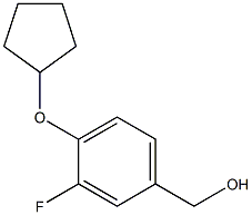 [4-(cyclopentyloxy)-3-fluorophenyl]methanol 结构式