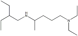 [5-(diethylamino)pentan-2-yl](2-ethylbutyl)amine 结构式