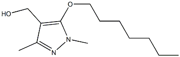 [5-(heptyloxy)-1,3-dimethyl-1H-pyrazol-4-yl]methanol 结构式