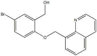 [5-bromo-2-(quinolin-8-ylmethoxy)phenyl]methanol 结构式