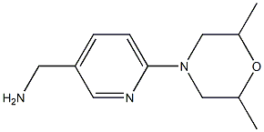 [6-(2,6-dimethylmorpholin-4-yl)pyridin-3-yl]methylamine 结构式