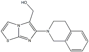 [6-(3,4-dihydroisoquinolin-2(1H)-yl)imidazo[2,1-b][1,3]thiazol-5-yl]methanol 结构式