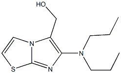 [6-(dipropylamino)imidazo[2,1-b][1,3]thiazol-5-yl]methanol 结构式