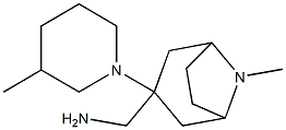 [8-methyl-3-(3-methylpiperidin-1-yl)-8-azabicyclo[3.2.1]octan-3-yl]methanamine 结构式